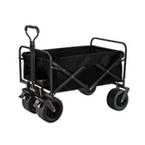 1PC Foldable Shopping Cart, Heavy Duty Collapsible Wagon with All-Terrain 10cm Wheels, Load 150kg, Portable 160 Liter Large Capacity Beach Wagon, Camping, Garden, Beach Day, Picnics, Shopping, Outdoor Grocery Cart with Adjustable Handle