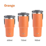 Stainless Steel Travel Mug with Leak-proof 2-in-1 Straw and Sip Lid, Vacuum Insulated Coffee Mug for Car, Office, Perfect Gifts, Keeps Liquids Hot or Cold