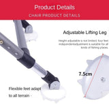 Fishing Chair with aluminum alloy for all-terrains portable multifunctional folding adjustable reclining chair with hind legs