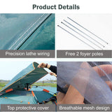 Instant Pop Up Tent for Hiking 2/3 Person Camping Tents, Waterproof Windproof Family Tent with Top Rainfly, Easy Set Up, Portable with Carry Bag, with UV Protection