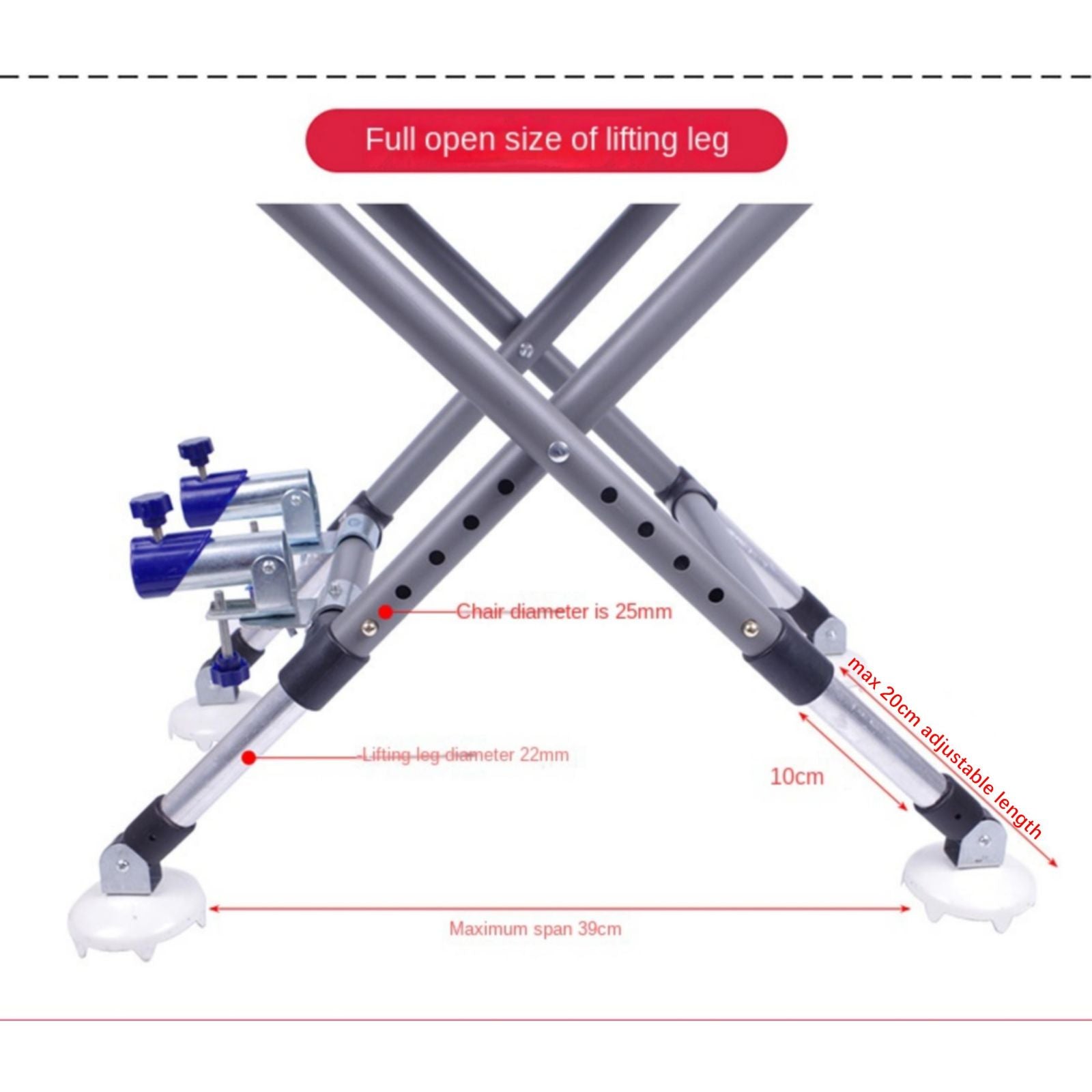 Fishing Chair with aluminum alloy for all-terrains portable multifunctional folding adjustable reclining chair with hind legs