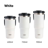 Stainless Steel Travel Mug with Leak-proof 2-in-1 Straw and Sip Lid, Vacuum Insulated Coffee Mug for Car, Office, Perfect Gifts, Keeps Liquids Hot or Cold