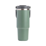 Stainless Steel Travel Mug with Leak-proof 2-in-1 Straw and Sip Lid, Vacuum Insulated Coffee Mug for Car, Office, Perfect Gifts, Keeps Liquids Hot or Cold