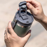 Stainless Steel Travel Mug with Leak-proof 2-in-1 Straw and Sip Lid, Vacuum Insulated Coffee Mug for Car, Office, Perfect Gifts, Keeps Liquids Hot or Cold
