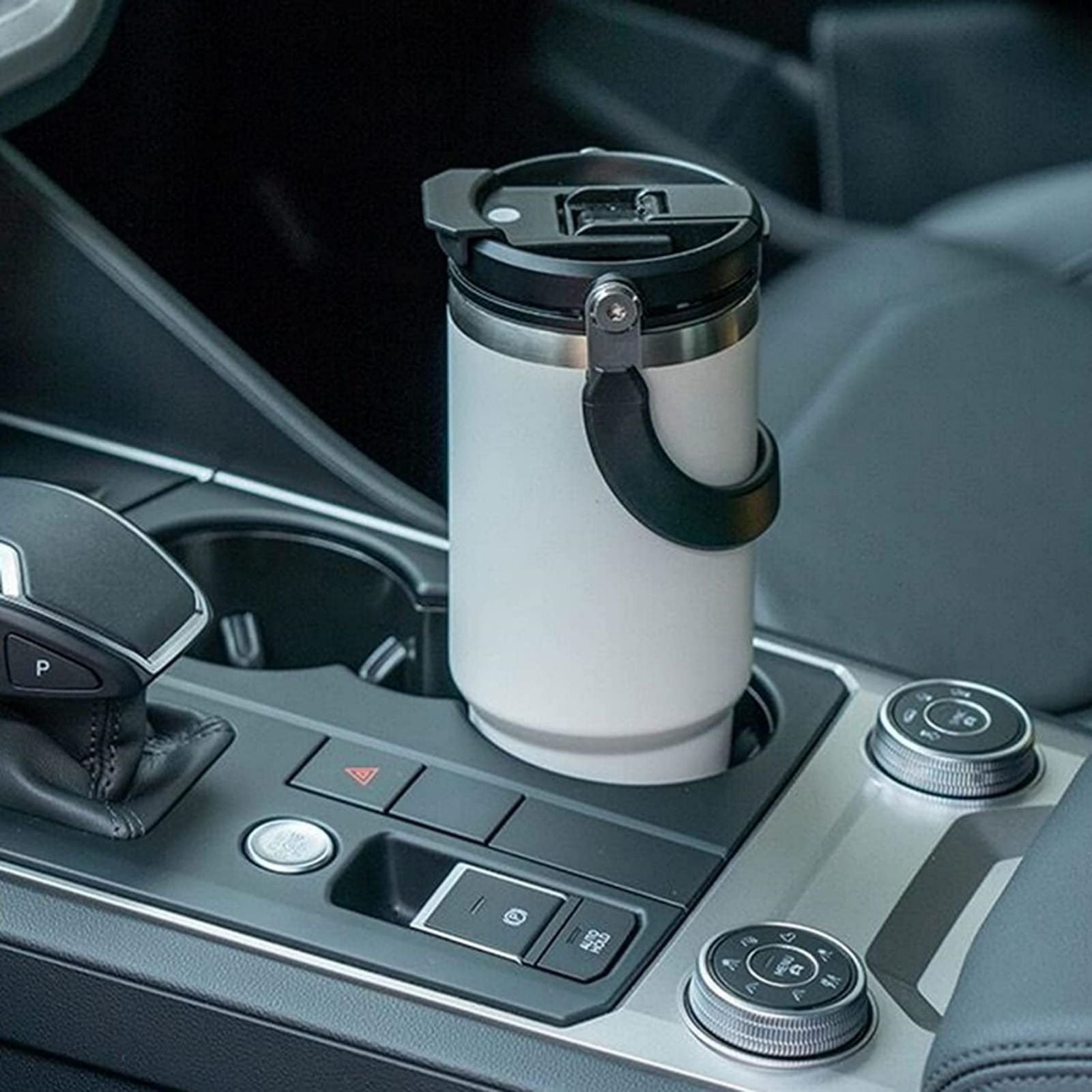Stainless Steel Travel Mug with Leak-proof 2-in-1 Straw and Sip Lid, Vacuum Insulated Coffee Mug for Car, Office, Perfect Gifts, Keeps Liquids Hot or Cold