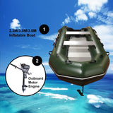 2.3m/3.0m/3.6m Inflatable Dinghy + 4 Stroke Outboard Motor 2in1 Set (Presale)