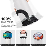 Stainless Steel Travel Mug with Leak-proof 2-in-1 Straw and Sip Lid, Vacuum Insulated Coffee Mug for Car, Office, Perfect Gifts, Keeps Liquids Hot or Cold