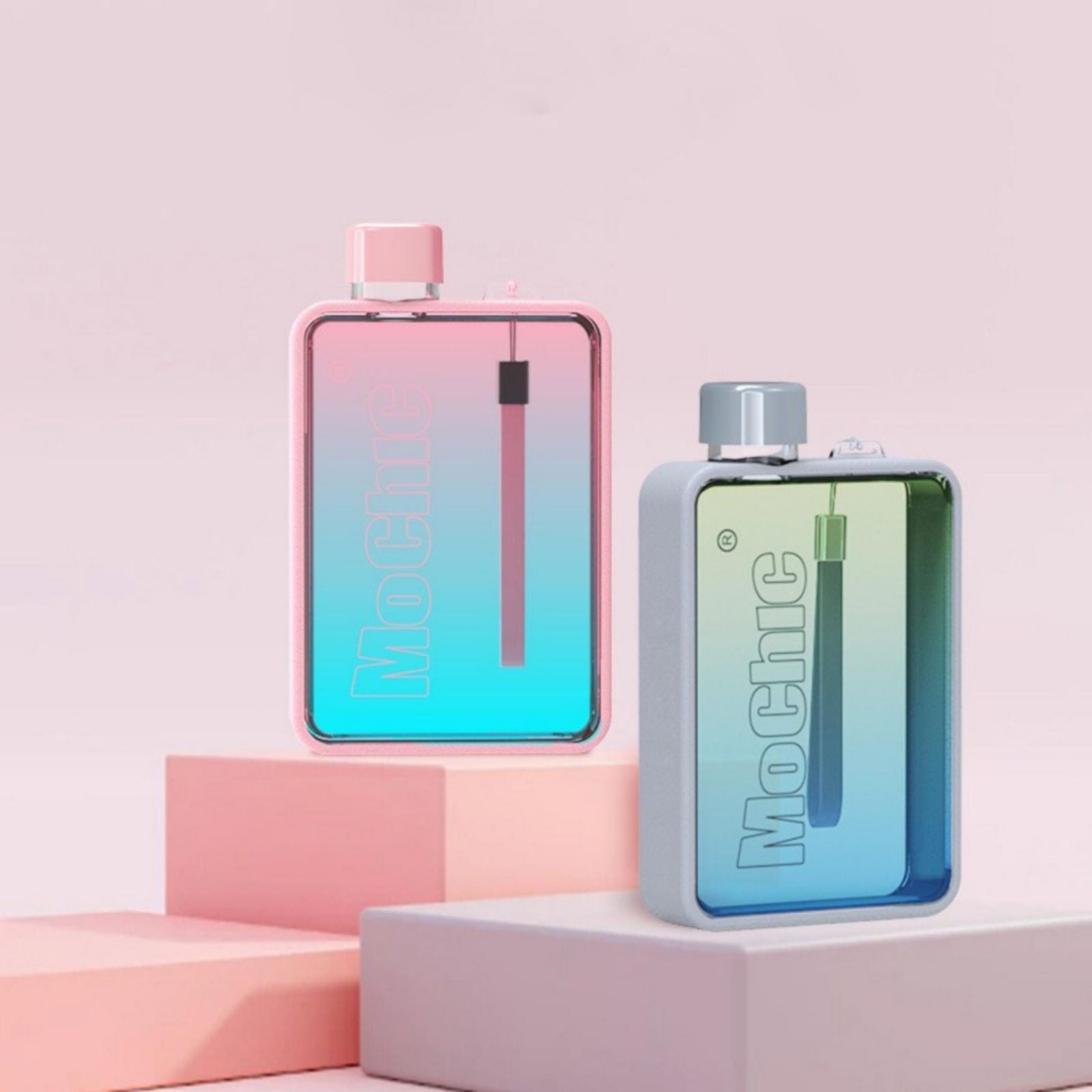 A5 Flat Water Bottle for Cold Drink/Warm Drink - BPA Free Water Bottle - Leak Proof. 380ml