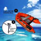 2.3m/3.0m/3.6m Inflatable Dinghy + 4 Stroke Outboard Motor 2in1 Set (Presale)