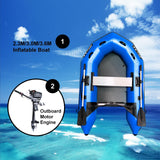 2.3m/3.0m/3.6m Inflatable Dinghy + 4 Stroke Outboard Motor 2in1 Set (Presale)