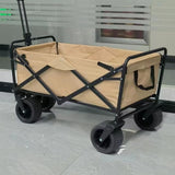 1PC Foldable Shopping Cart, Heavy Duty Collapsible Wagon with All-Terrain 10cm Wheels, Load 150kg, Portable 160 Liter Large Capacity Beach Wagon, Camping, Garden, Beach Day, Picnics, Shopping, Outdoor Grocery Cart with Adjustable Handle