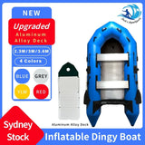 Upgraded Inflatable Assault Boat with Aluminum Alloy Deck + 4 Stroke Outboard Motor 2 in 1 Set (Presale)