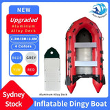 Upgraded Inflatable Assault Boat with Aluminum Alloy Deck + 4 Stroke Outboard Motor 2 in 1 Set (Presale)