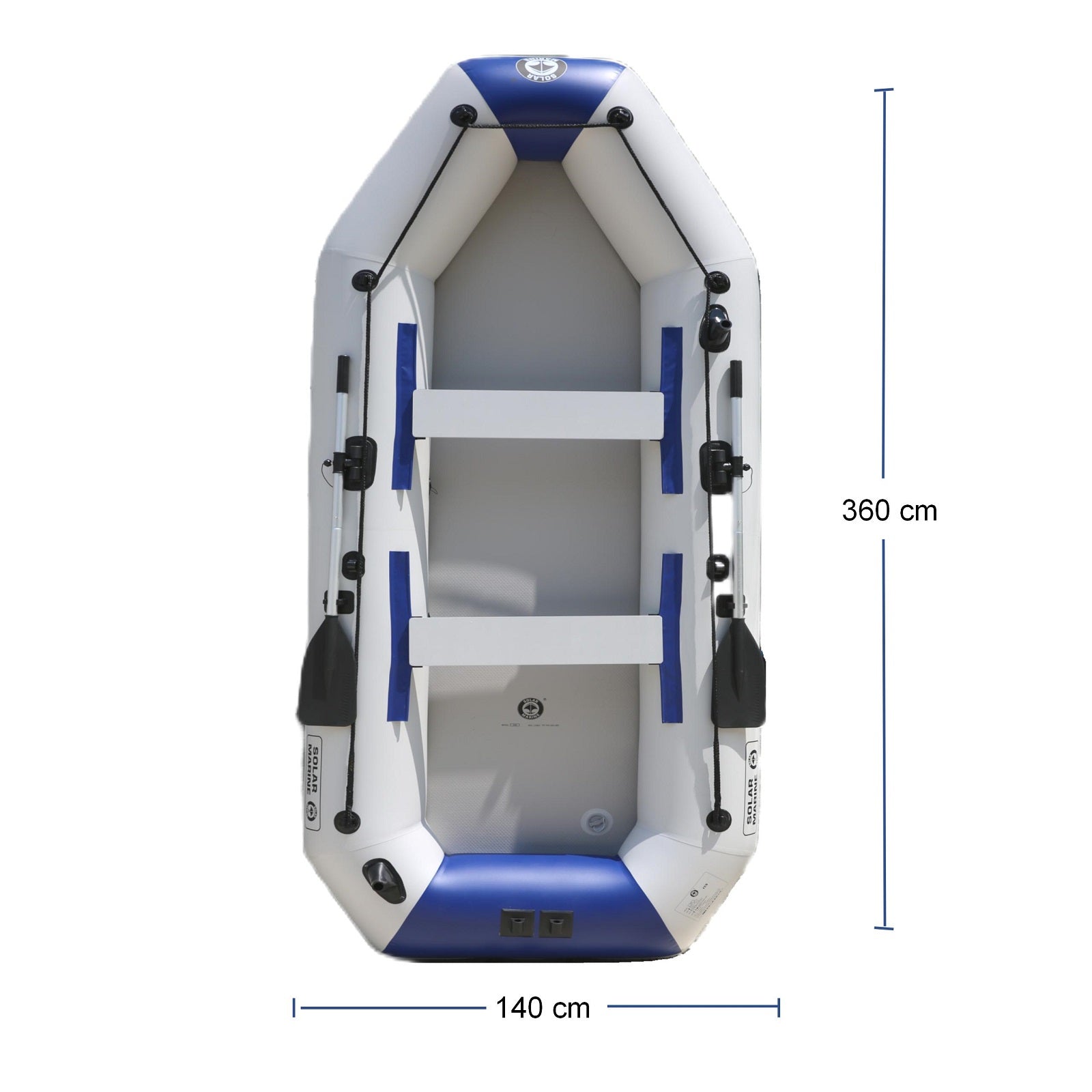 Solar Marine 2.3M/3.0M/3.6M Inflatable Boat + New HANGKAI 4.0HP Electric Motor + Motor Mount 3in1 Set