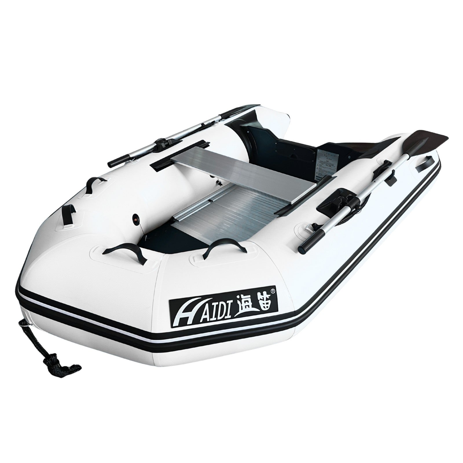 Upgraded Inflatable Assault Boat with Aluminum Alloy Deck + 4 Stroke Outboard Motor 2 in 1 Set (Presale)