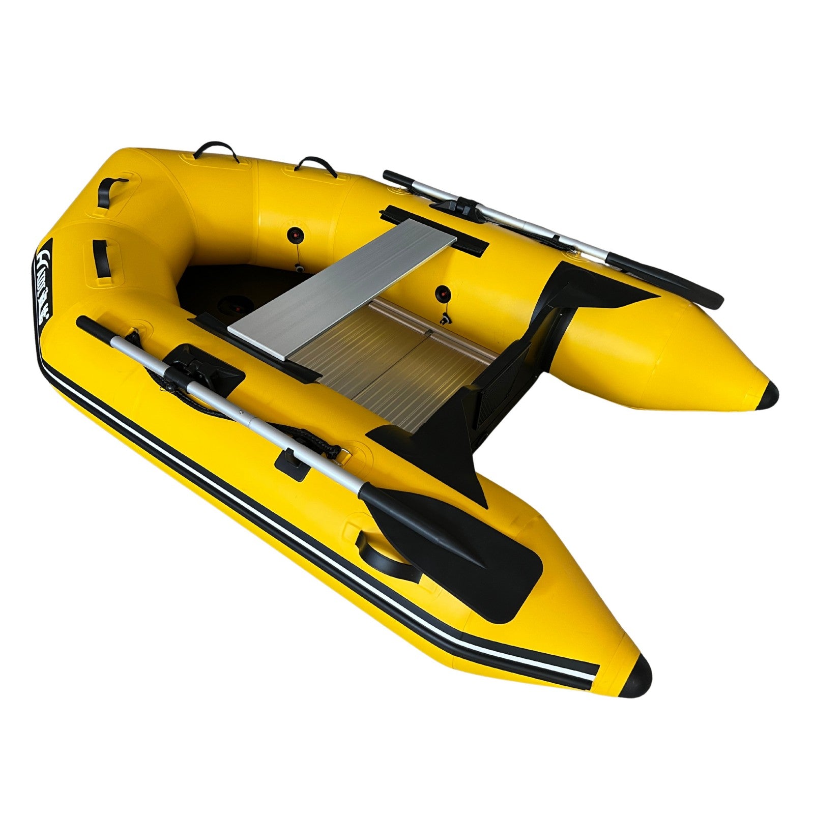 Upgraded Inflatable Assault Boat with Aluminum Alloy Deck + 4 Stroke Outboard Motor 2 in 1 Set (Presale)