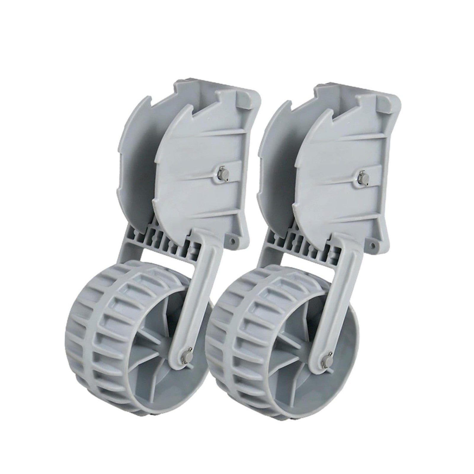 2Pcs Inflatable Boat Launching Wheels Flip-up Dinghy Wheels