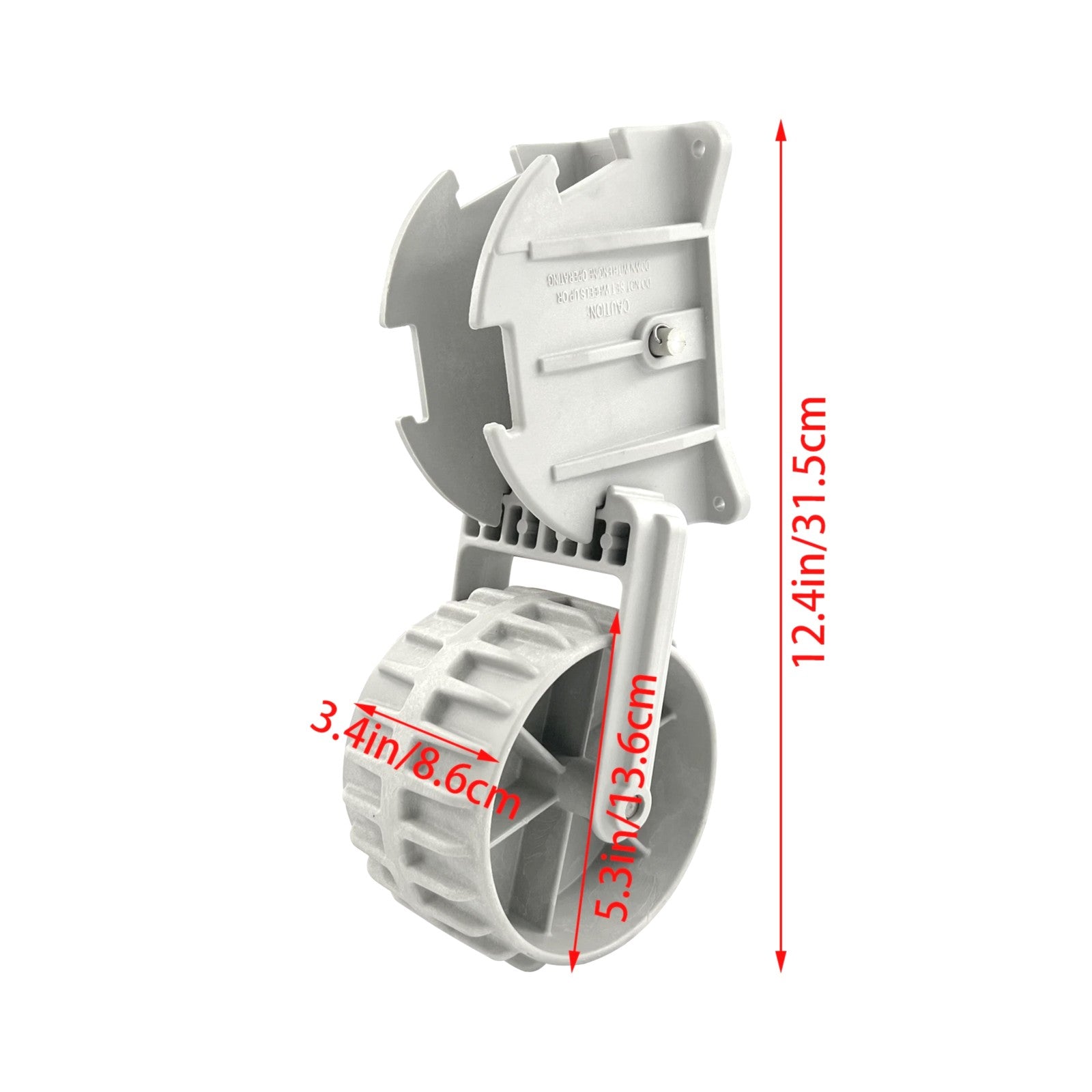 2Pcs Inflatable Boat Launching Wheels Flip-up Dinghy Wheels