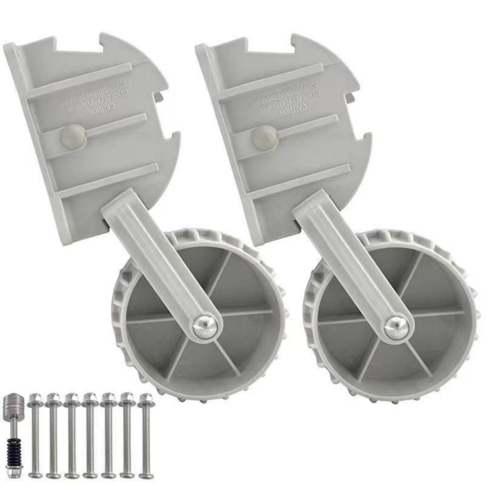 2Pcs Inflatable Boat Launching Wheels Flip-up Dinghy Wheels