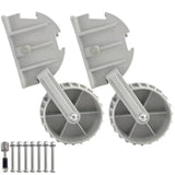 2Pcs Inflatable Boat Launching Wheels Flip-up Dinghy Wheels