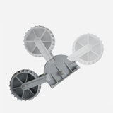 2Pcs Inflatable Boat Launching Wheels Flip-up Dinghy Wheels