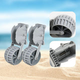 2Pcs Inflatable Boat Launching Wheels Flip-up Dinghy Wheels