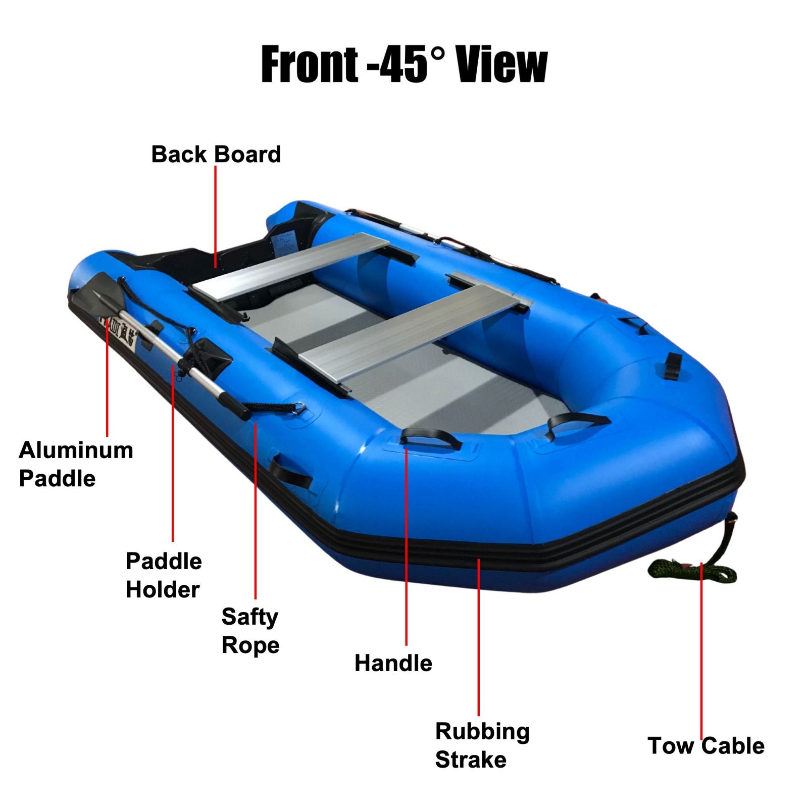 2.3m/3.0m/3.6m Inflatable Dinghy + 4 Stroke Outboard Motor 2in1 Set (Presale)