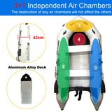 Upgraded Inflatable Assault Boat with Aluminum Alloy Deck + 4 Stroke Outboard Motor 2 in 1 Set (Presale)