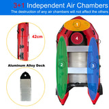 Upgraded Inflatable Assault Boat with Aluminum Alloy Deck + 4 Stroke Outboard Motor 2 in 1 Set (Presale)