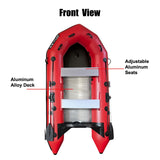 Upgraded Inflatable Assault Boat with Aluminum Alloy Deck + 4 Stroke Outboard Motor 2 in 1 Set (Presale)