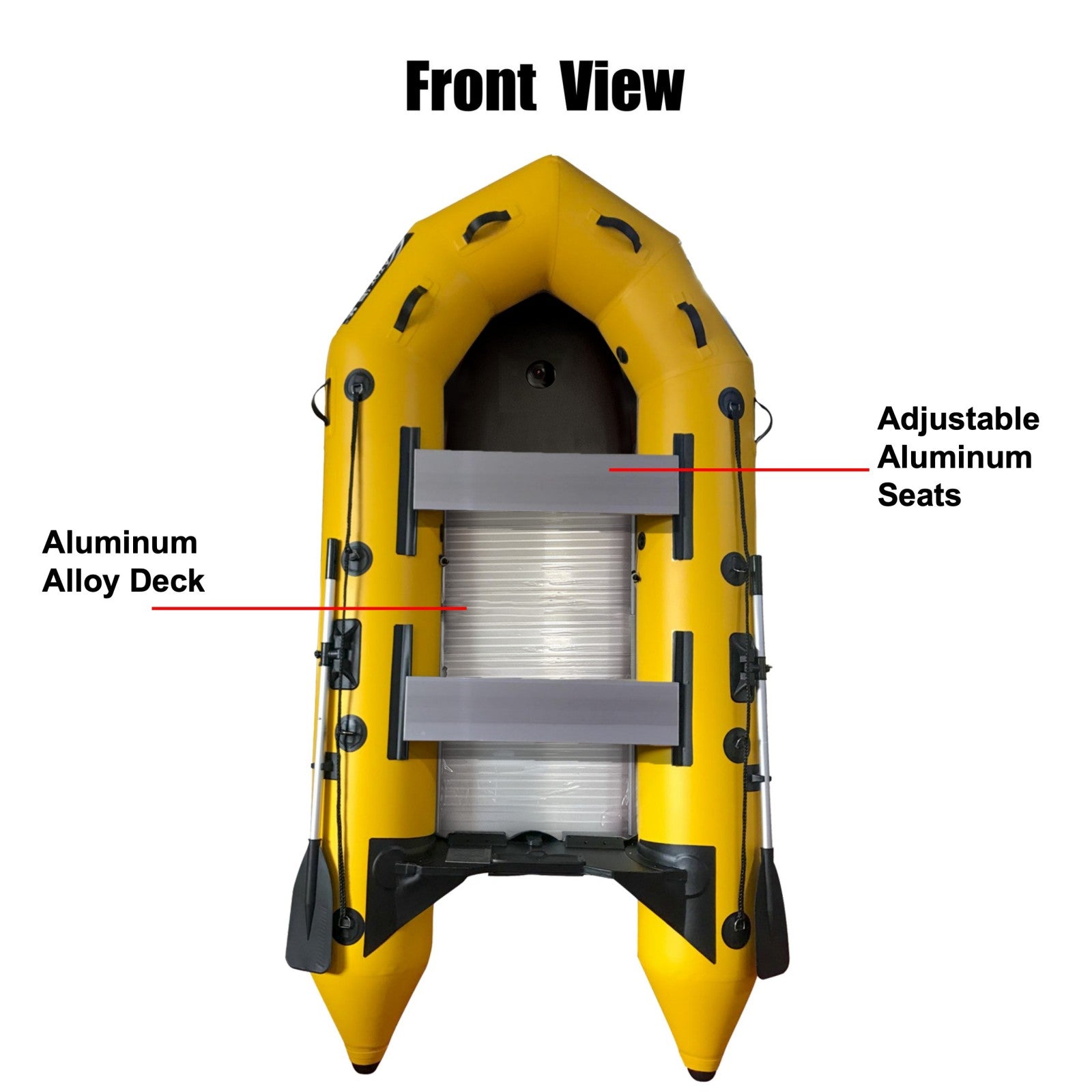 Upgraded Inflatable Assault Boat with Aluminum Alloy Deck + 4 Stroke Outboard Motor 2 in 1 Set (Presale)