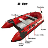 Upgraded Inflatable Assault Boat with Aluminum Alloy Deck + 4 Stroke Outboard Motor 2 in 1 Set (Presale)