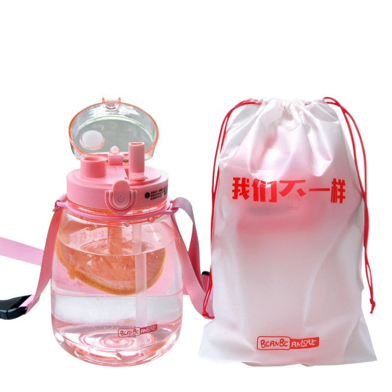 Outdoor Water Bottle With Straw 45oz (1300ml) Large Capacity