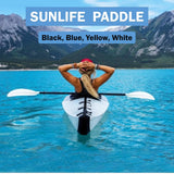 Kayak Paddle 222 cm (87.4 in) Premium Paddle with Polypropylene Blades 2-Piece Adjustable Kayaking Paddles Accessories for Watersport