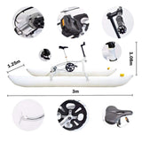 Inflatable Water Bike For Water Sport Portable Yacht Kayak Boatbike Sea Pedal Bicycle Boat for Aquatic Parks