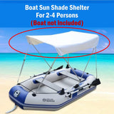 Solar Marine 2.3M/3.0M/3.6M Inflatable Boat + Motor Mount + Boat Sunshade 3in1 Set
