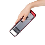 Flat Water Bottle with Integrated Handle Flip Top Leak Proof Lid Push Lock BPA Free Tritan One Click Open for Iced Water Outdoors Travel On-the-Go,12 fl oz /350ml
