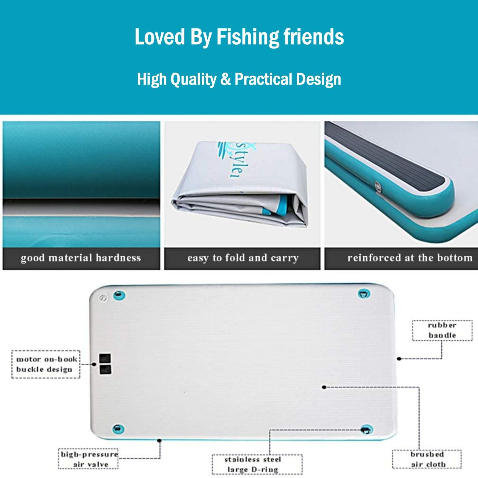 Inflatable Dock Floating Platform|Inflatable Fishing Pontoon|Inflatable Swimming Water Platform