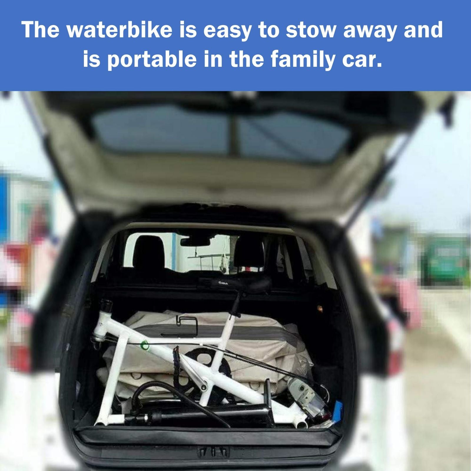 Inflatable Water Bike For Water Sport Portable Yacht Kayak Boatbike Sea Pedal Bicycle Boat for Aquatic Parks