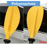 Kayak Paddle 222 cm (87.4 in) Premium Paddle with Polypropylene Blades 2-Piece Adjustable Kayaking Paddles Accessories for Watersport