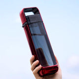 Flat Water Bottle with Integrated Handle Flip Top Leak Proof Lid Push Lock BPA Free Tritan One Click Open for Iced Water Outdoors Travel On-the-Go,12 fl oz /350ml