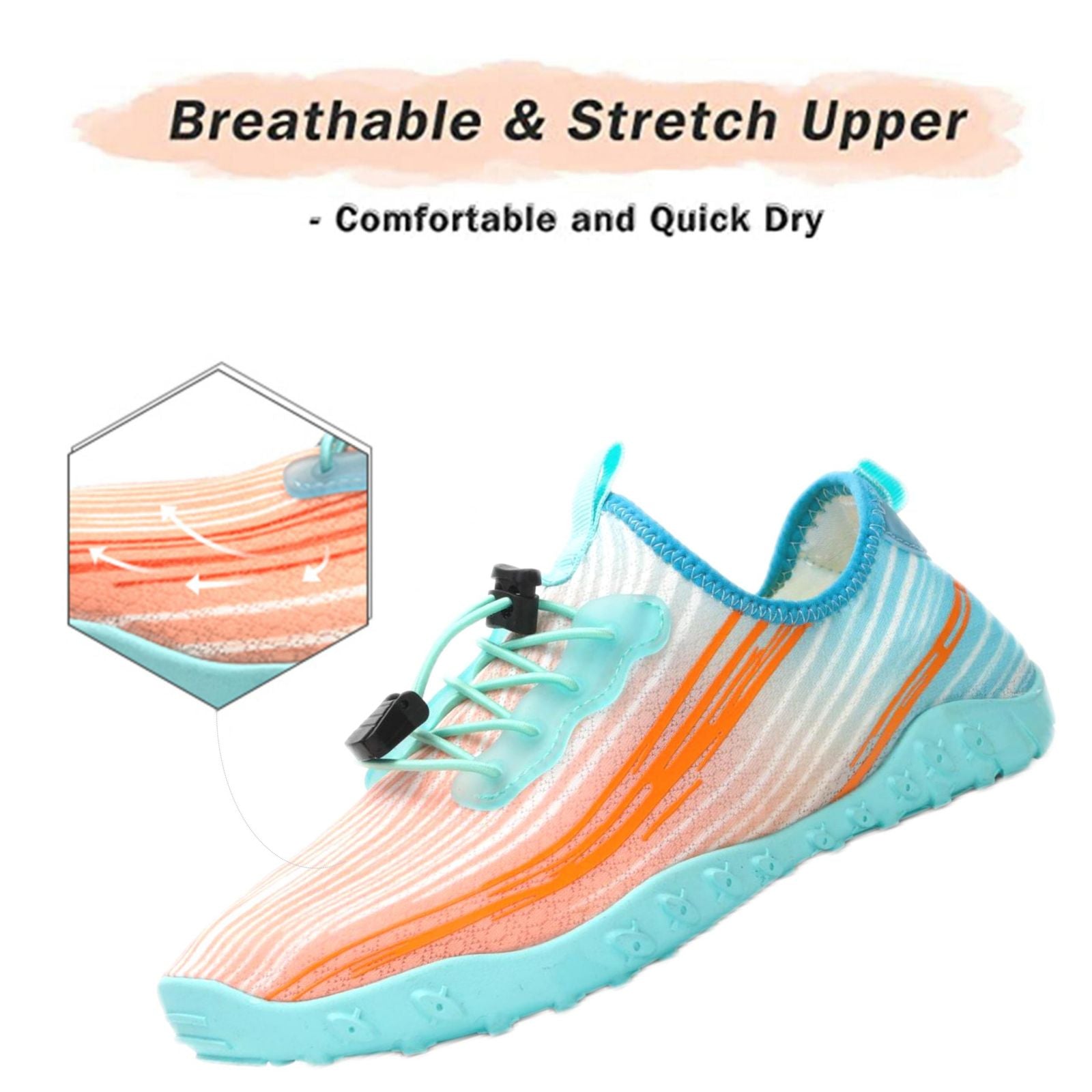 Water Shoes for Men & Women - Quick-Dry Aqua Socks Beach Swimming Shoes for Surfing Boating Drifting Hiking Yoga Cycling Water Aerobics