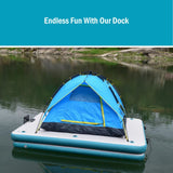 Inflatable Dock Floating Platform|Inflatable Fishing Pontoon|Inflatable Swimming Water Platform
