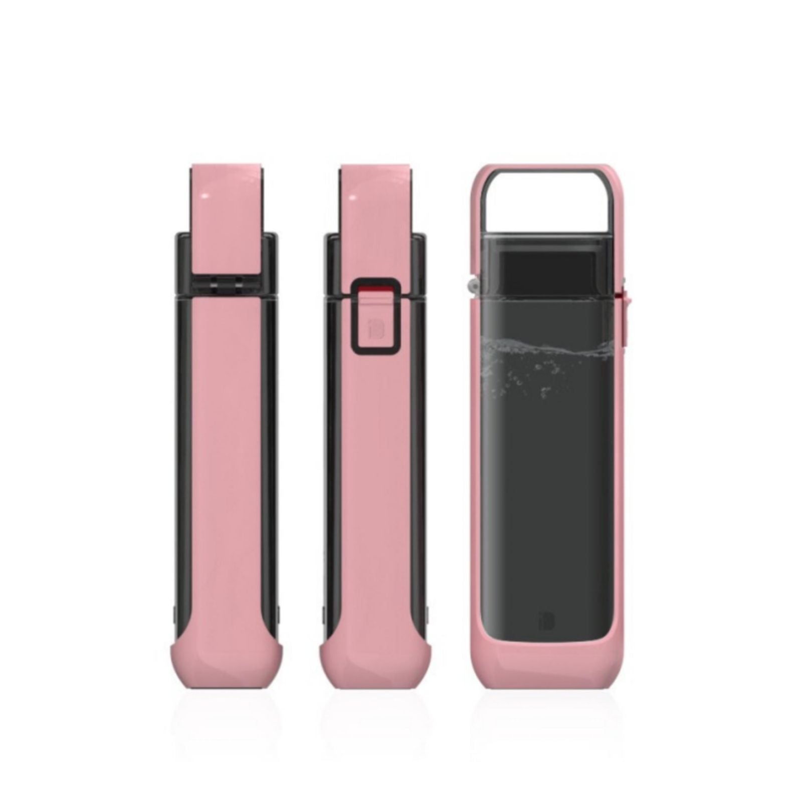 Flat Water Bottle with Integrated Handle Flip Top Leak Proof Lid Push Lock BPA Free Tritan One Click Open for Iced Water Outdoors Travel On-the-Go,12 fl oz /350ml