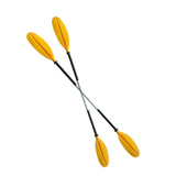 Kayak Paddle 222 cm (87.4 in) Premium Paddle with Polypropylene Blades 2-Piece Adjustable Kayaking Paddles Accessories for Watersport