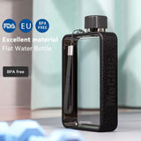 A5 Flat Water Bottle for Cold Drink/Warm Drink - BPA Free Water Bottle - Leak Proof. 380ml