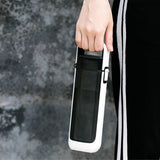 Flat Water Bottle with Integrated Handle Flip Top Leak Proof Lid Push Lock BPA Free Tritan One Click Open for Iced Water Outdoors Travel On-the-Go,12 fl oz /350ml