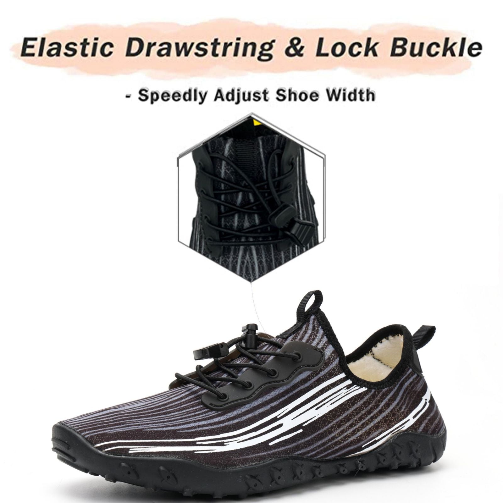 Water Shoes for Men & Women - Quick-Dry Aqua Socks Beach Swimming Shoes for Surfing Boating Drifting Hiking Yoga Cycling Water Aerobics