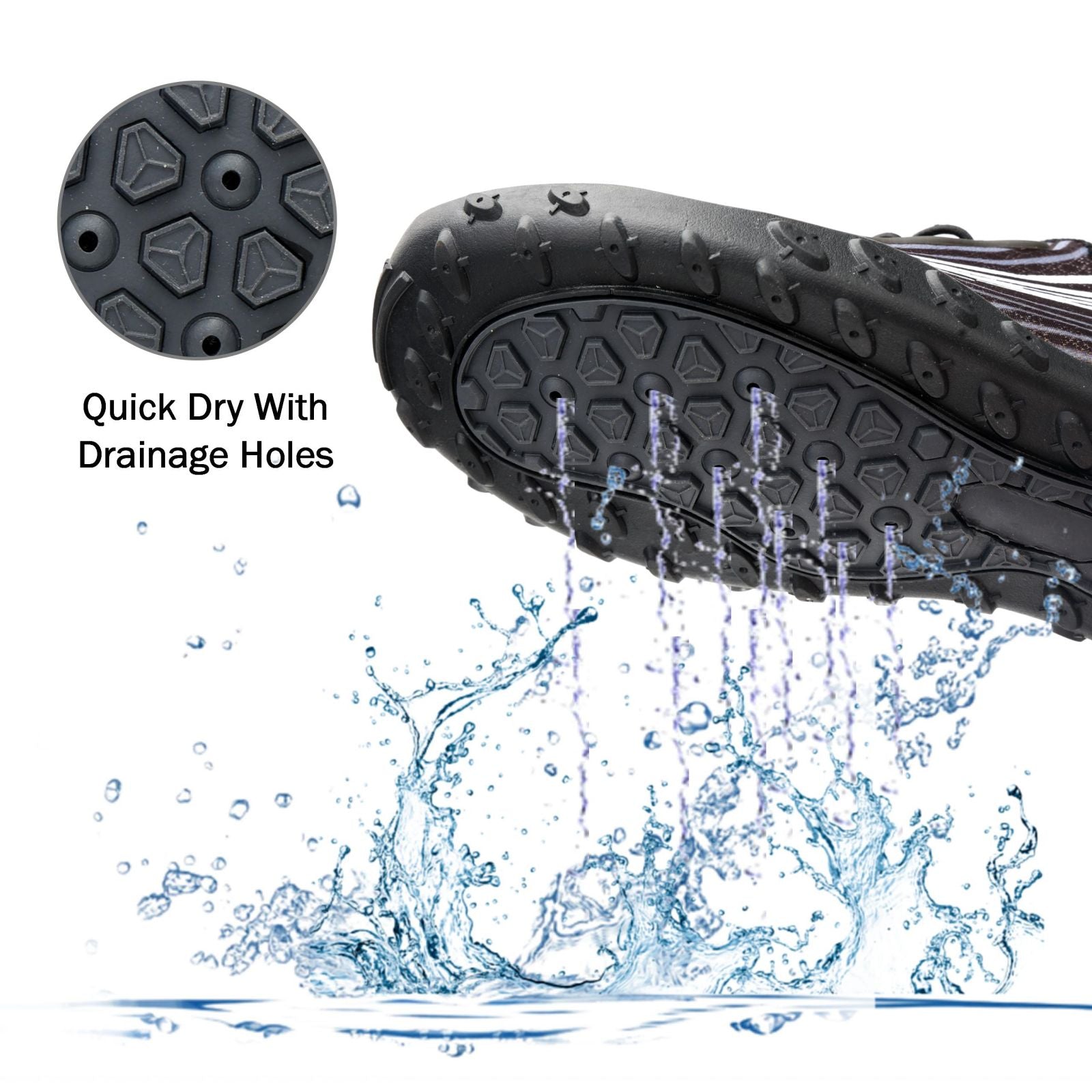 Water Shoes for Men & Women - Quick-Dry Aqua Socks Beach Swimming Shoes for Surfing Boating Drifting Hiking Yoga Cycling Water Aerobics