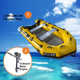 2.3m/3.0m/3.6m Inflatable Dinghy + 4 Stroke Outboard Motor 2in1 Set (Presale)